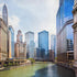 Chicago River Urban City Skyline Photography